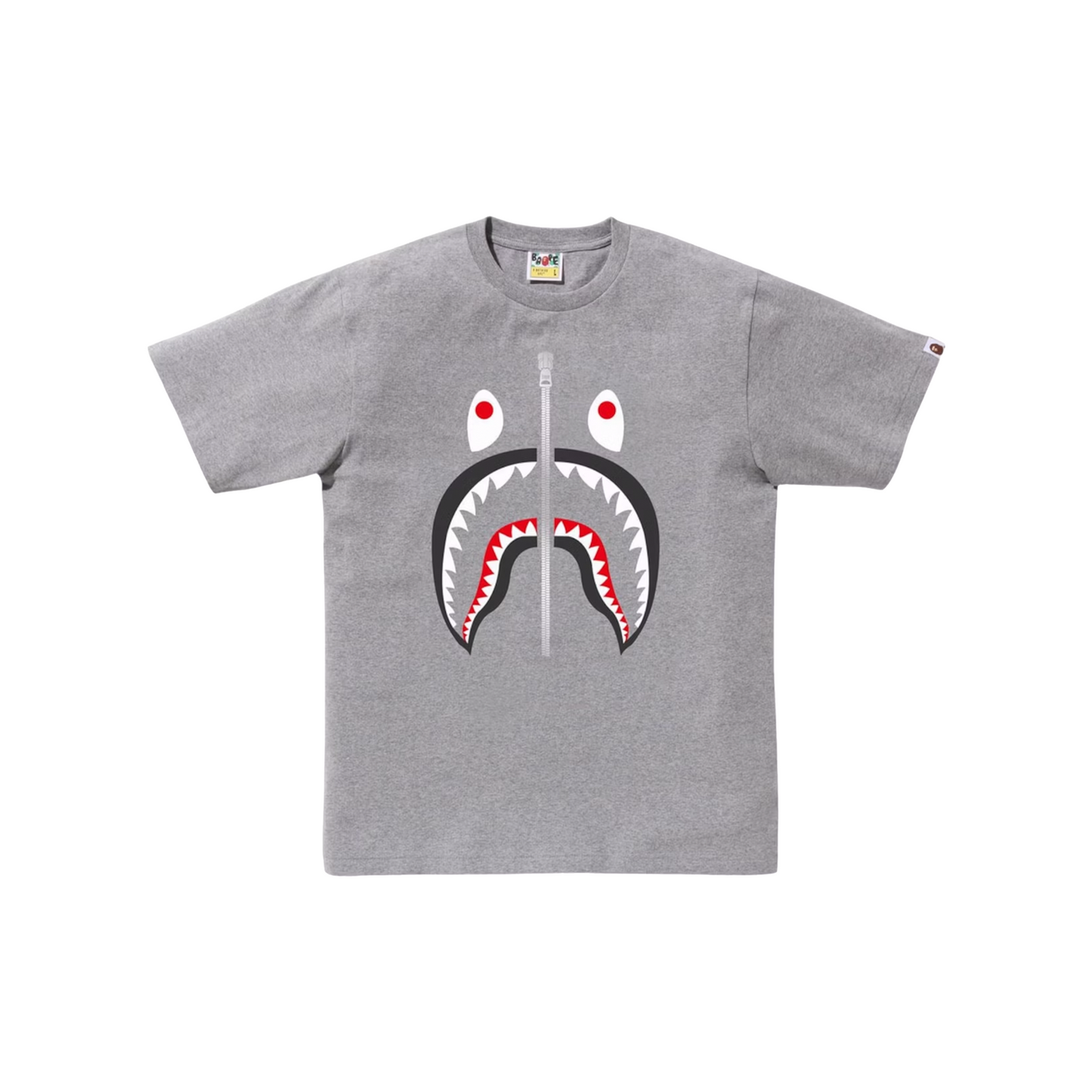 BAPE A Bathing Ape Shark Tee Grey (SS24)