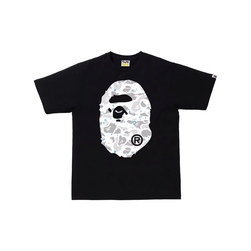 BAPE A Bathing Ape Space Camo Big Ape Head Tee Black (SS20)
