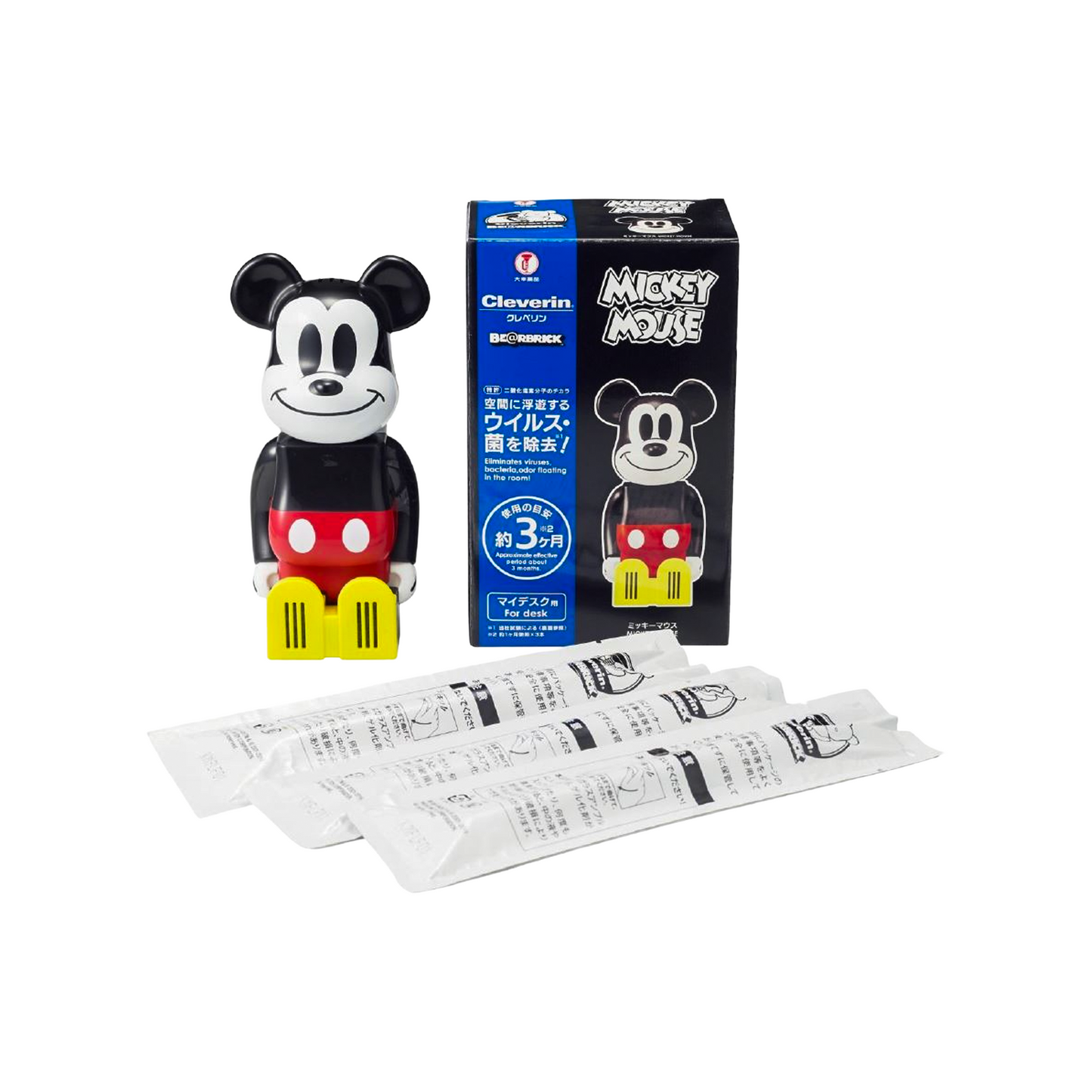 BAPE Cleveren 200% Bearbrick Mickey Mouse Air Freshener White (FW19)