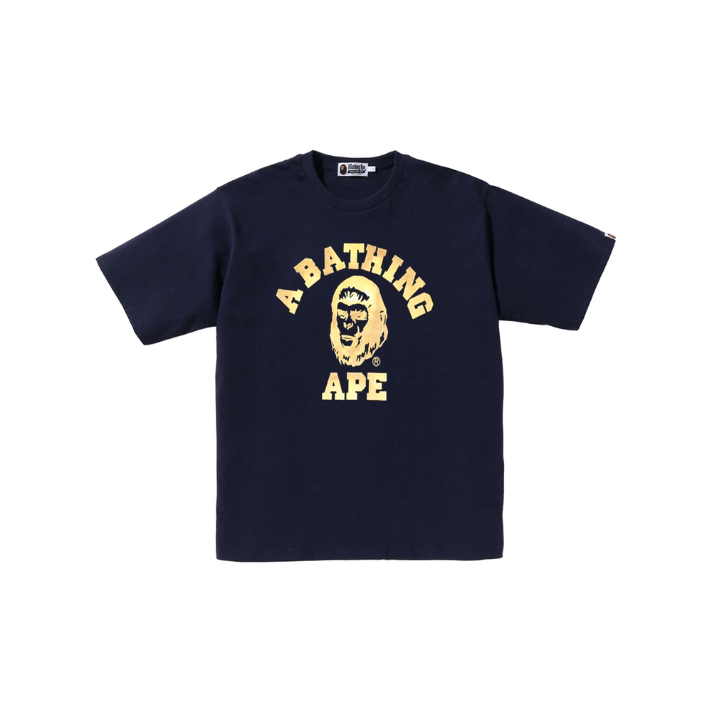 BAPE College Graphic Tee Navy/Gold (FW23)