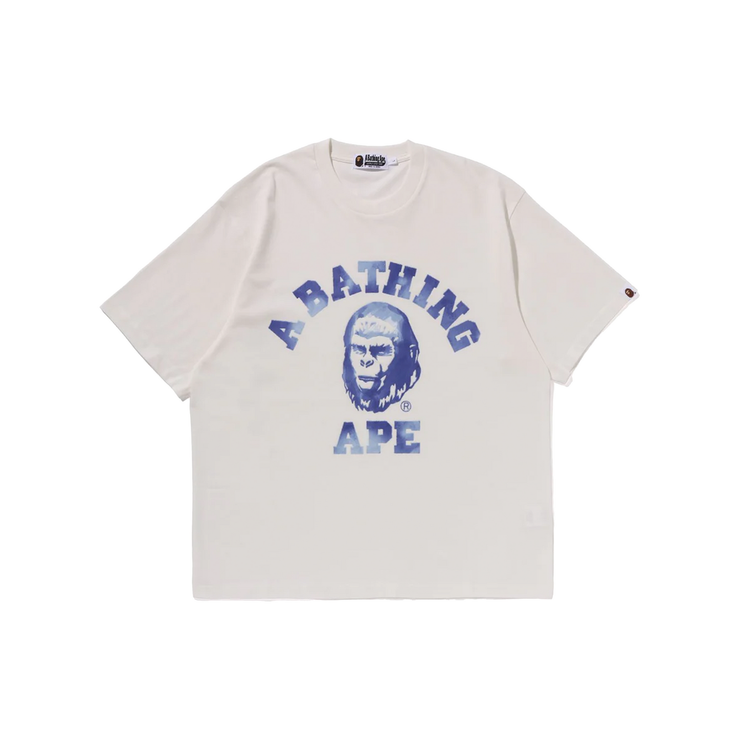 BAPE College Graphic Tee White/Blue (FW23)