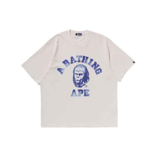 BAPE College Graphic Tee White/Blue (FW23)