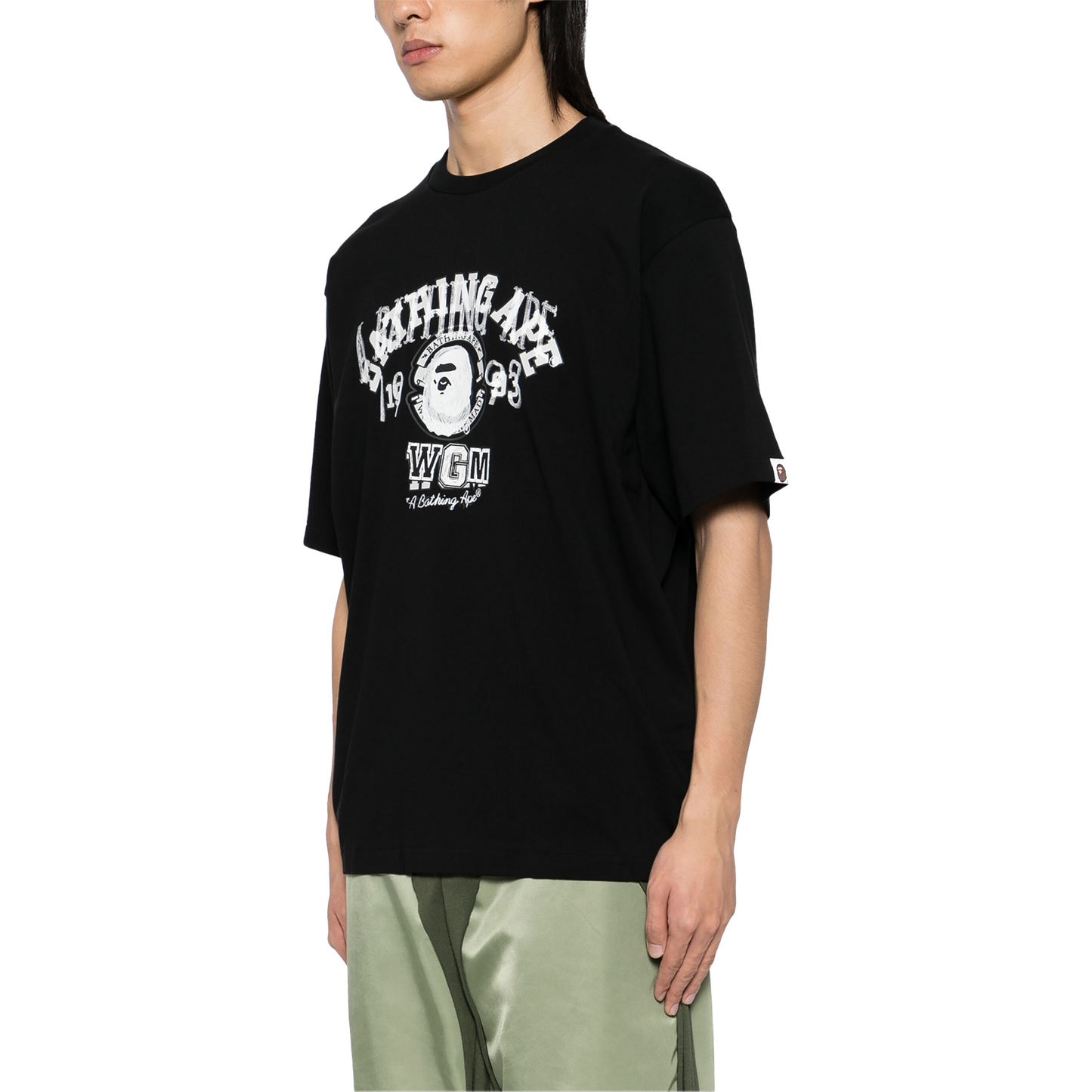 BAPE Layered College Relaxed Fit Tee Black (SS24)