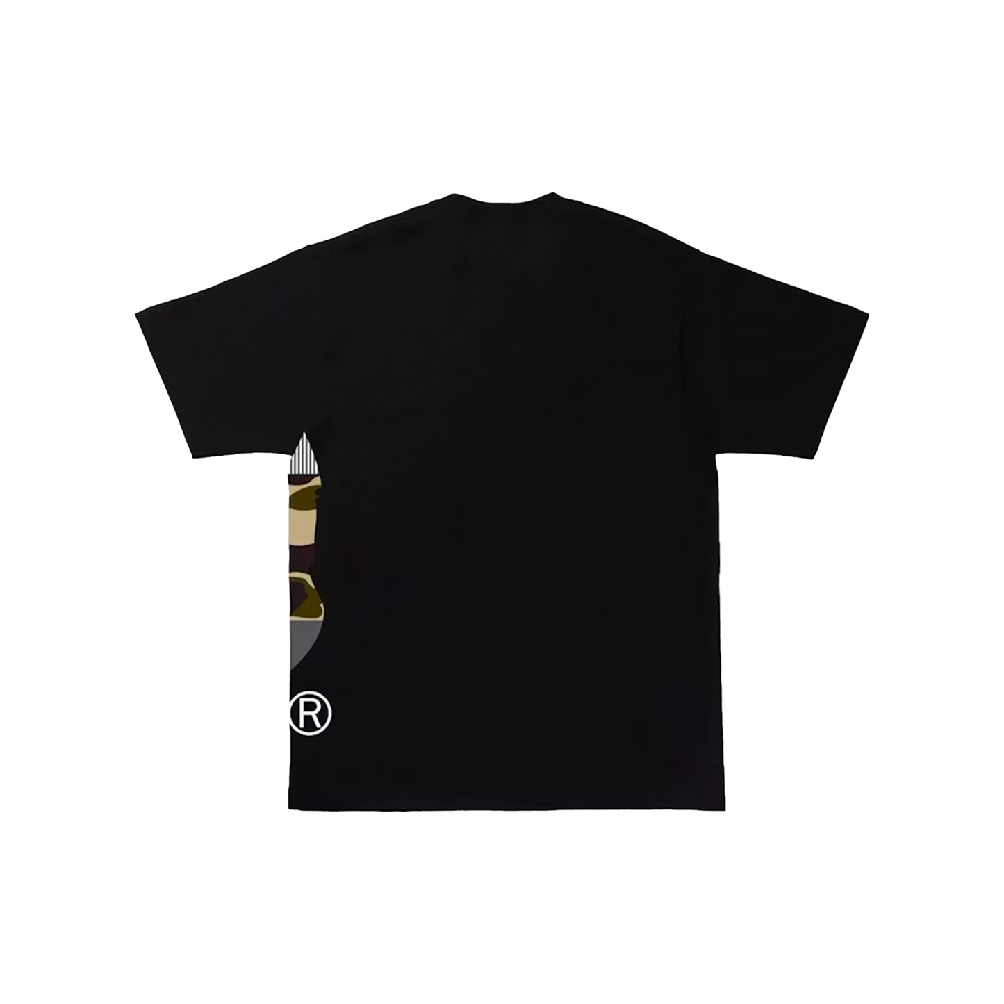 BAPE Military Crazy Side Big Ape Head Tee Black (SS22)