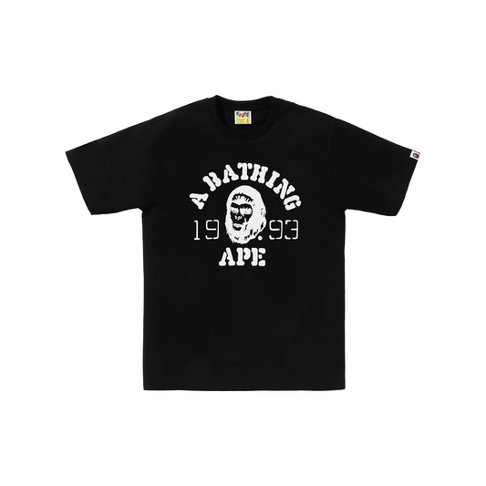 BAPE OG Ape Head College Tee Black (SS24)