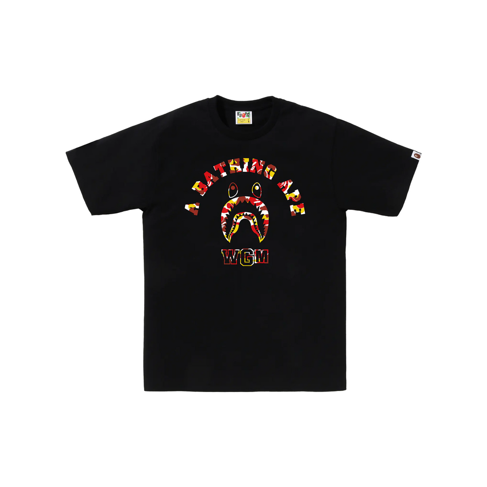 BAPE STORE® Beijing Shark College Tee Black (FW24)