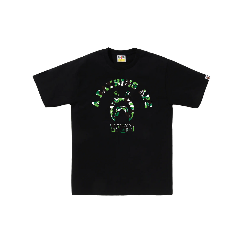 BAPE STORE® Chengdu Shark College Tee Black (FW24)