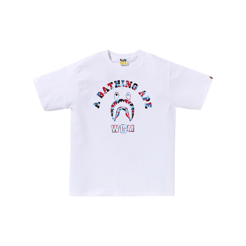 BAPE STORE® Chicago Shark College Tee White (FW24)