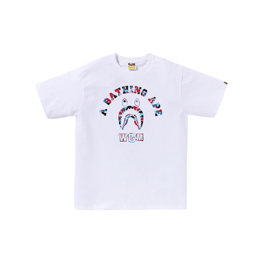 BAPE STORE® Chicago Shark College Tee White (FW24)