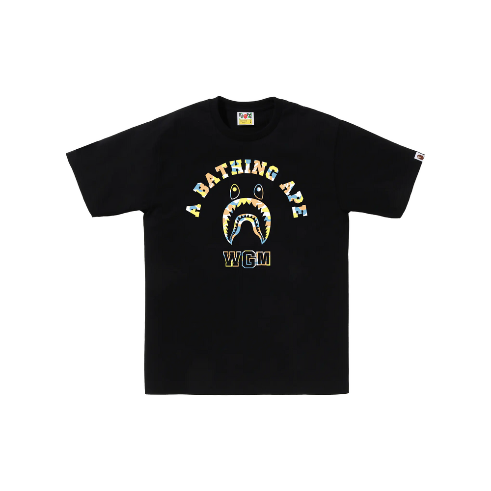 BAPE STORE® Sapporo Shark College Tee Black (FW24)