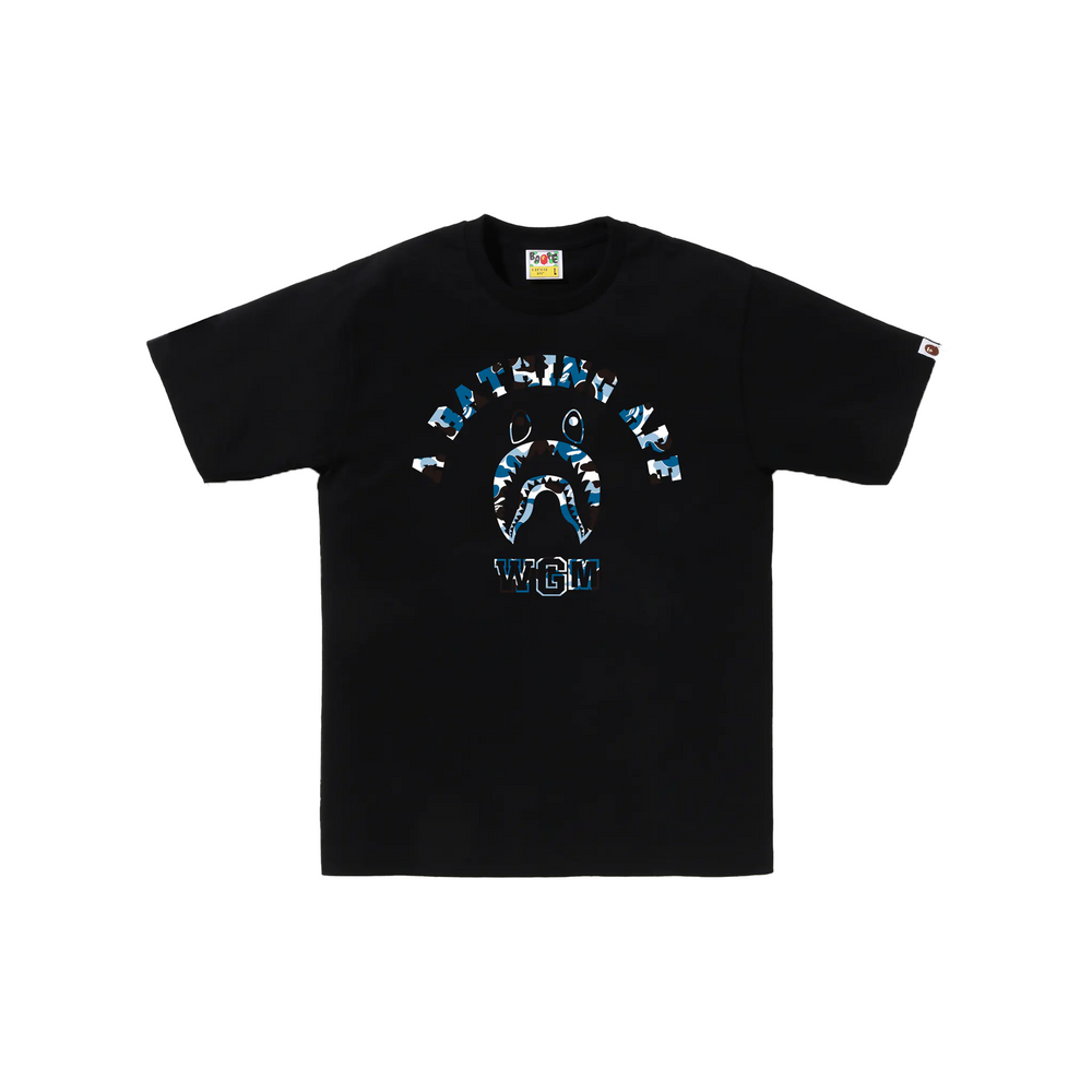 BAPE STORE® Shenyang Shark College Tee Black (FW24)