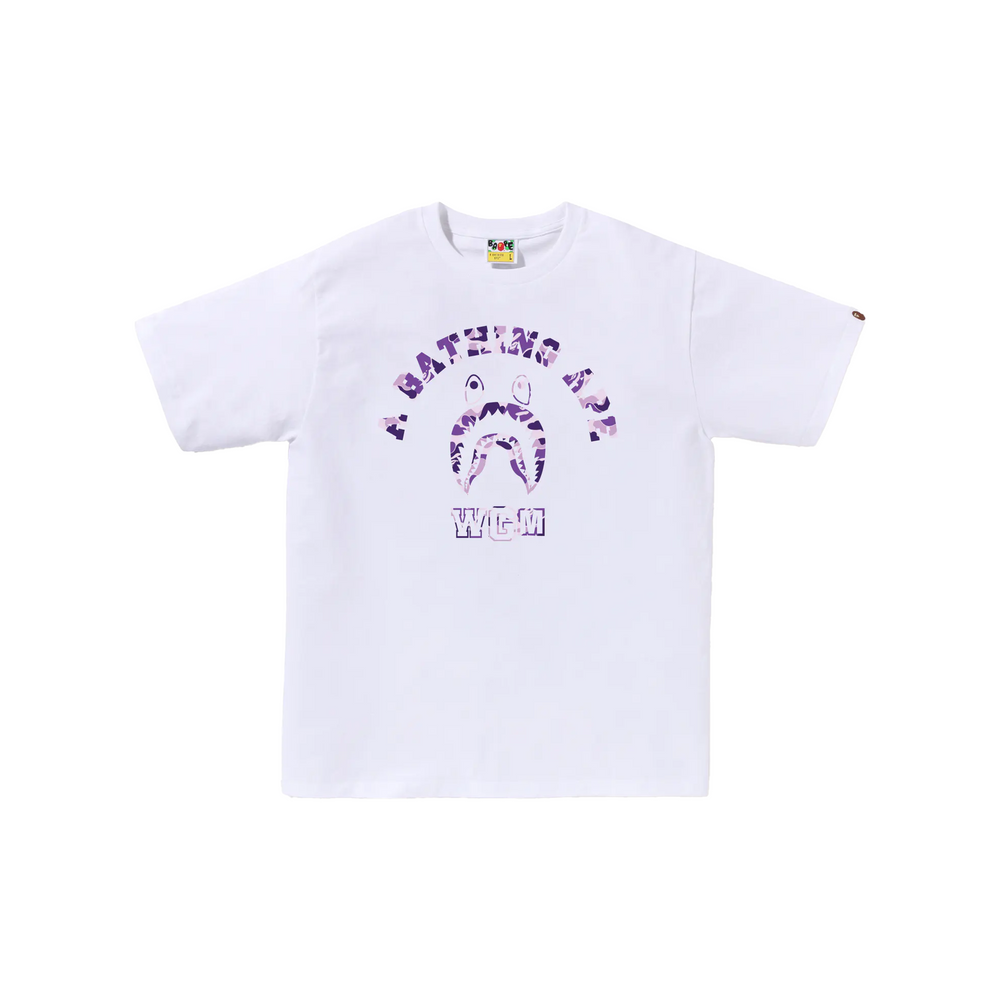 BAPE STORE® Taipei Shark College Tee White (FW24)