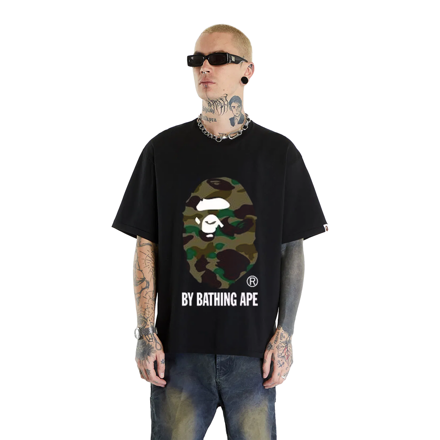 BAPE® 1st Camo By Bathing Ape Tee Black/Green (SS20)