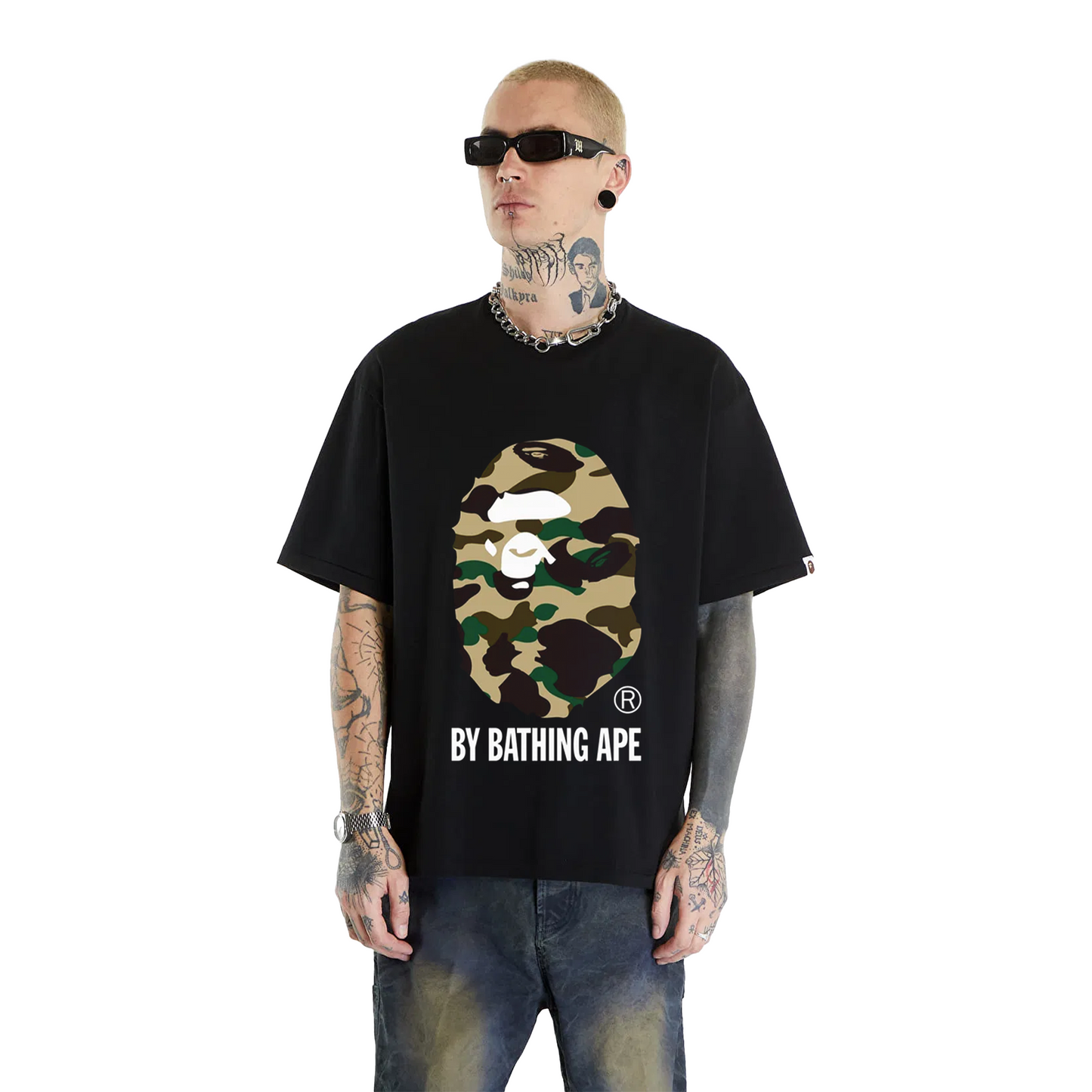 BAPE® 1st Camo By Bathing Ape Tee Black/Yellow (SS20)