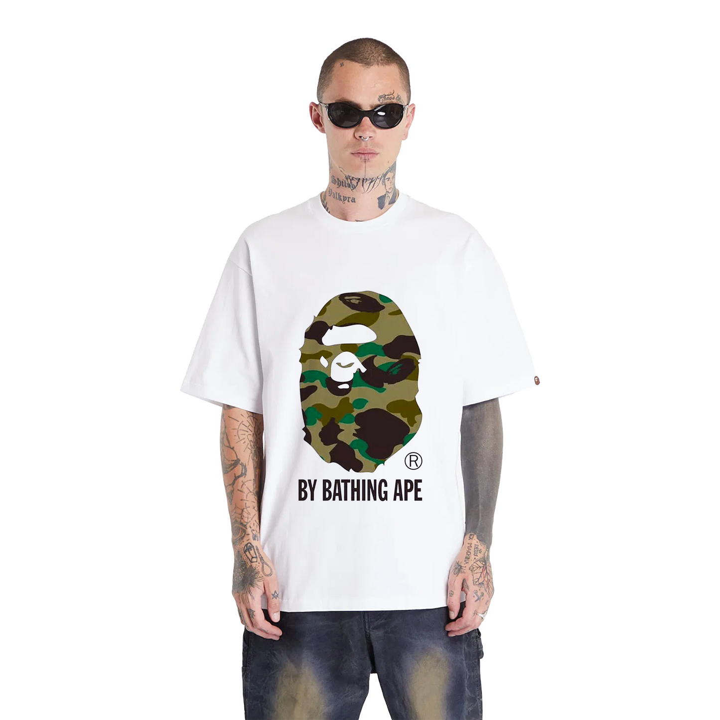 BAPE® 1st Camo By Bathing Ape Tee White/Green (SS20)