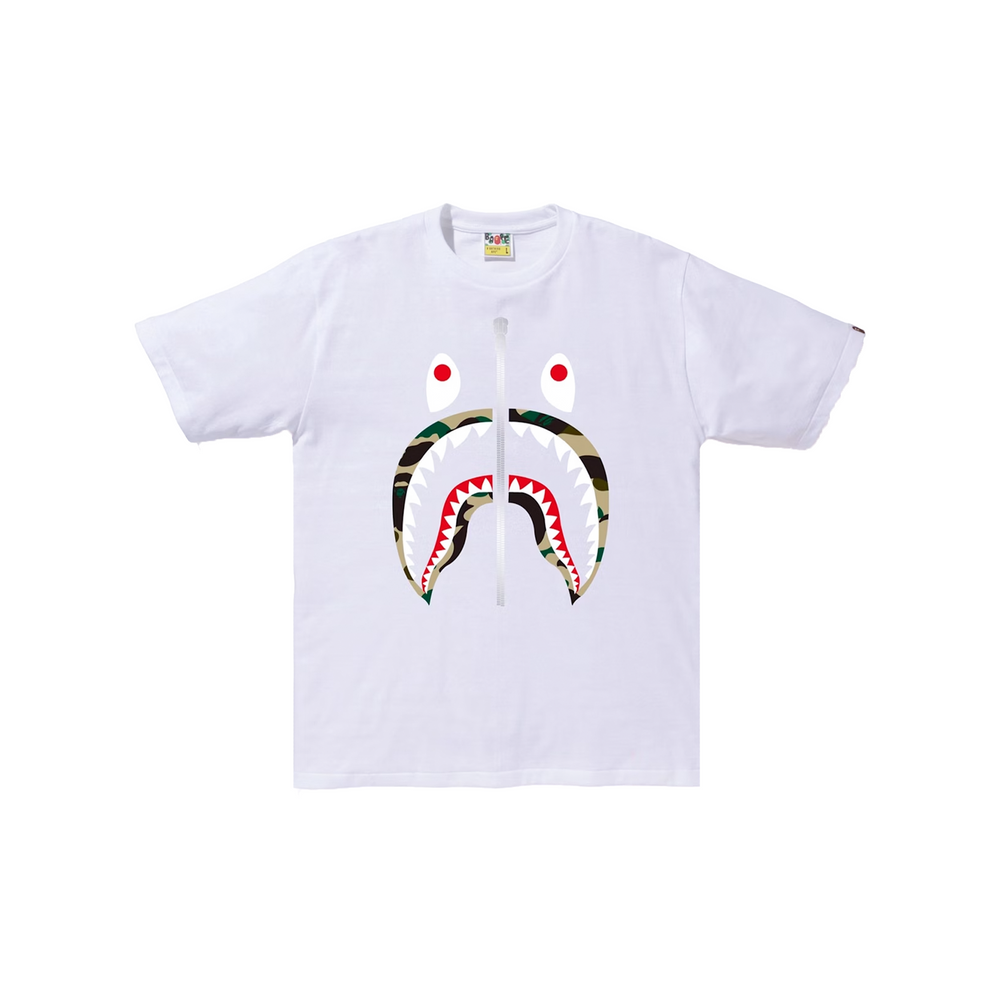 BAPE® 1st Camo Shark Tee White/Yellow (FW19)