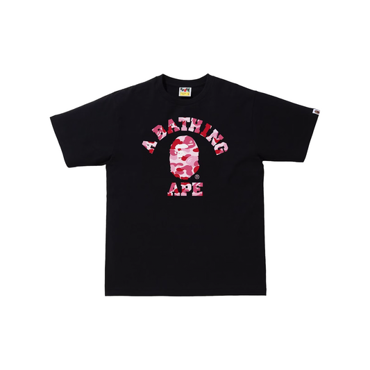 BAPE® ABC Camo College Tee Black/Pink (SS21)