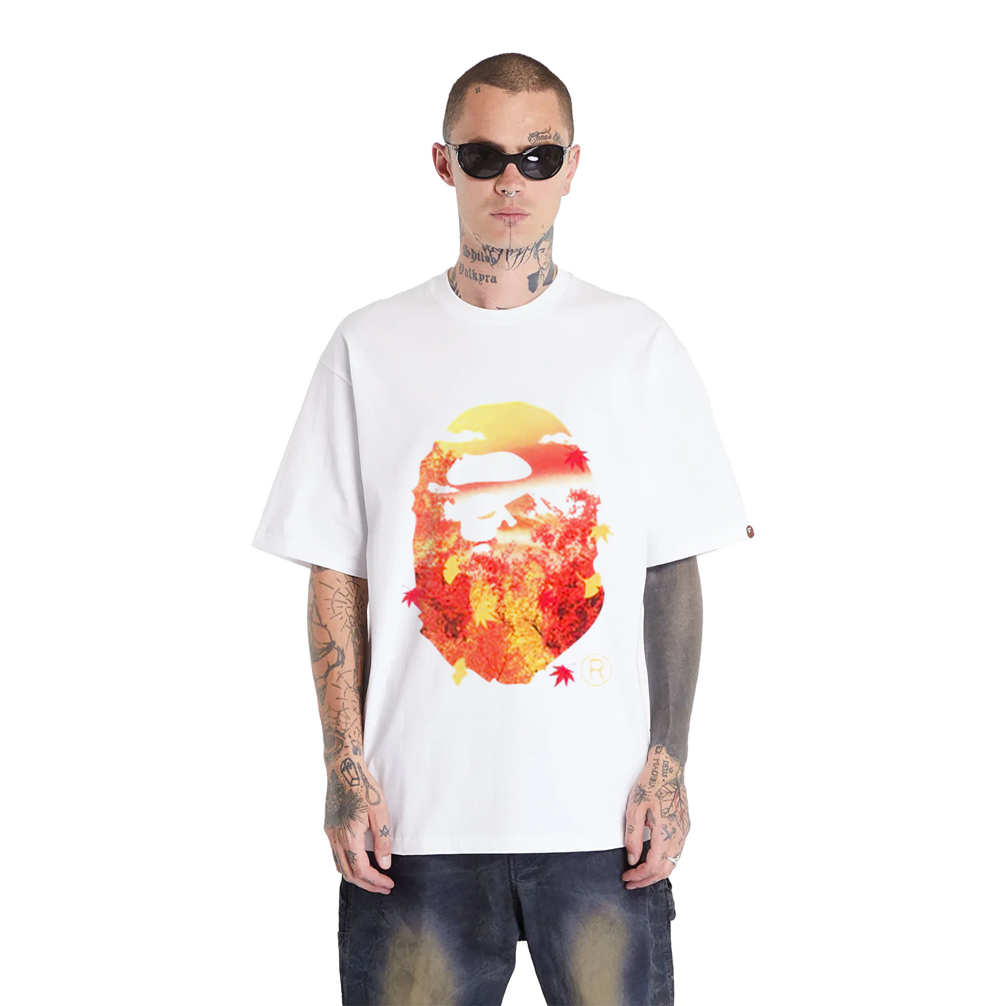 BAPE® Japan Autumn Photo Ape Head Tee White (FW24)