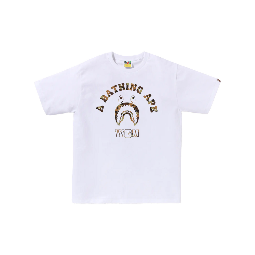 BAPE® Think Shark College Tee White (FW24)