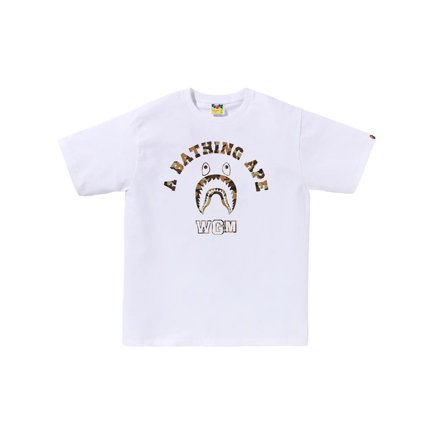 BAPE® Think Shark College Tee White (FW24)