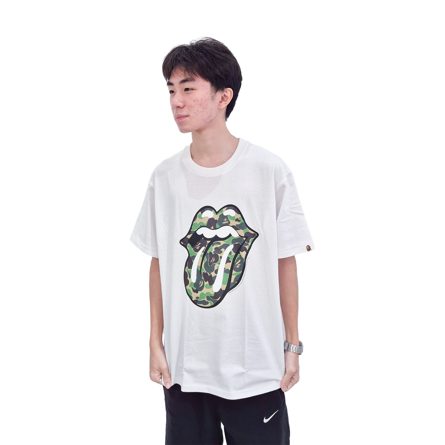 BAPE® x Rolling Stones Tee White (SS25)
