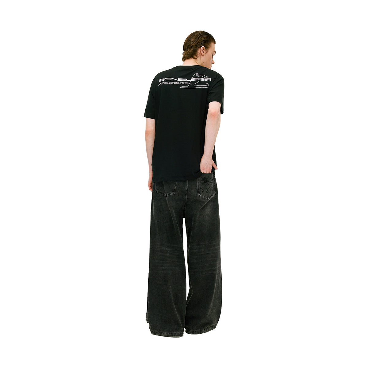 BONELESS A Breakthrough Route Tee Black (SS26)