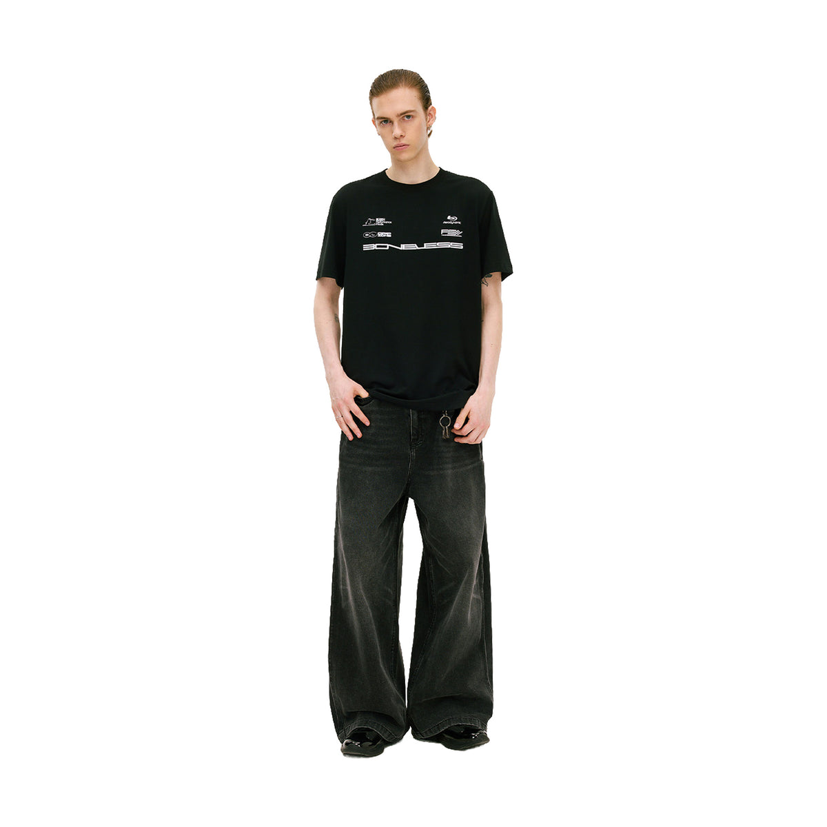 BONELESS A Breakthrough Route Tee Black (SS26)