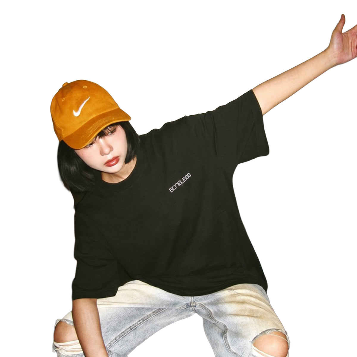 BONELESS A Corridor Through Time Tee Black (SS26)