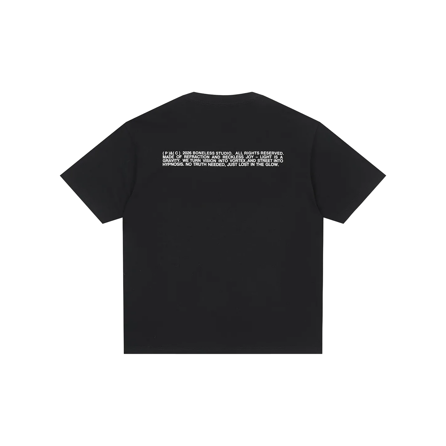 BONELESS American Basic Dot Print Tee Black (SS26)