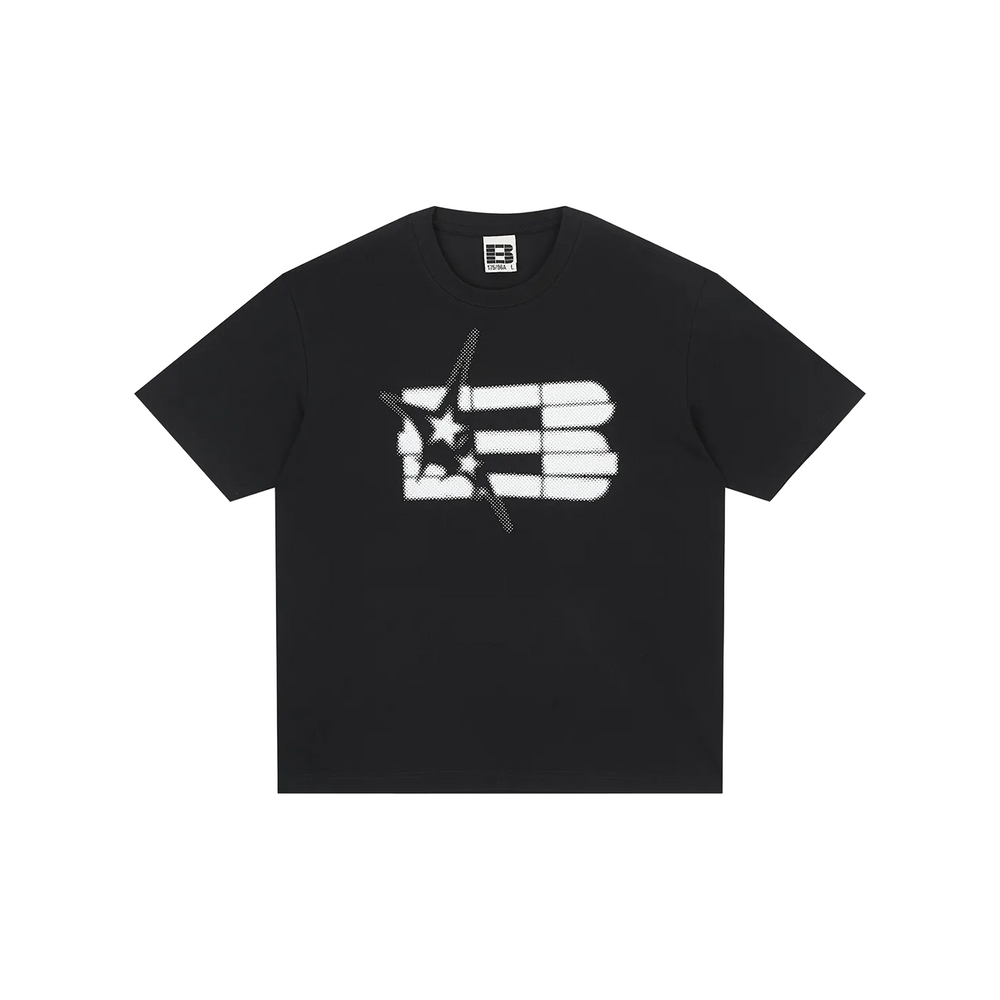 BONELESS American Basic Dot Print Tee Black (SS26)
