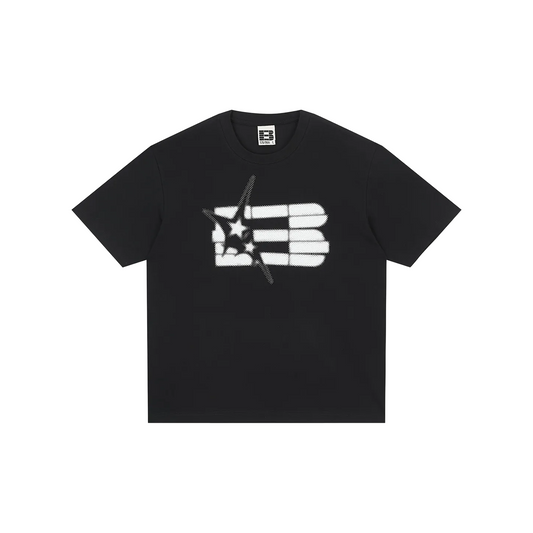 BONELESS American Basic Dot Print Tee Black (SS26)