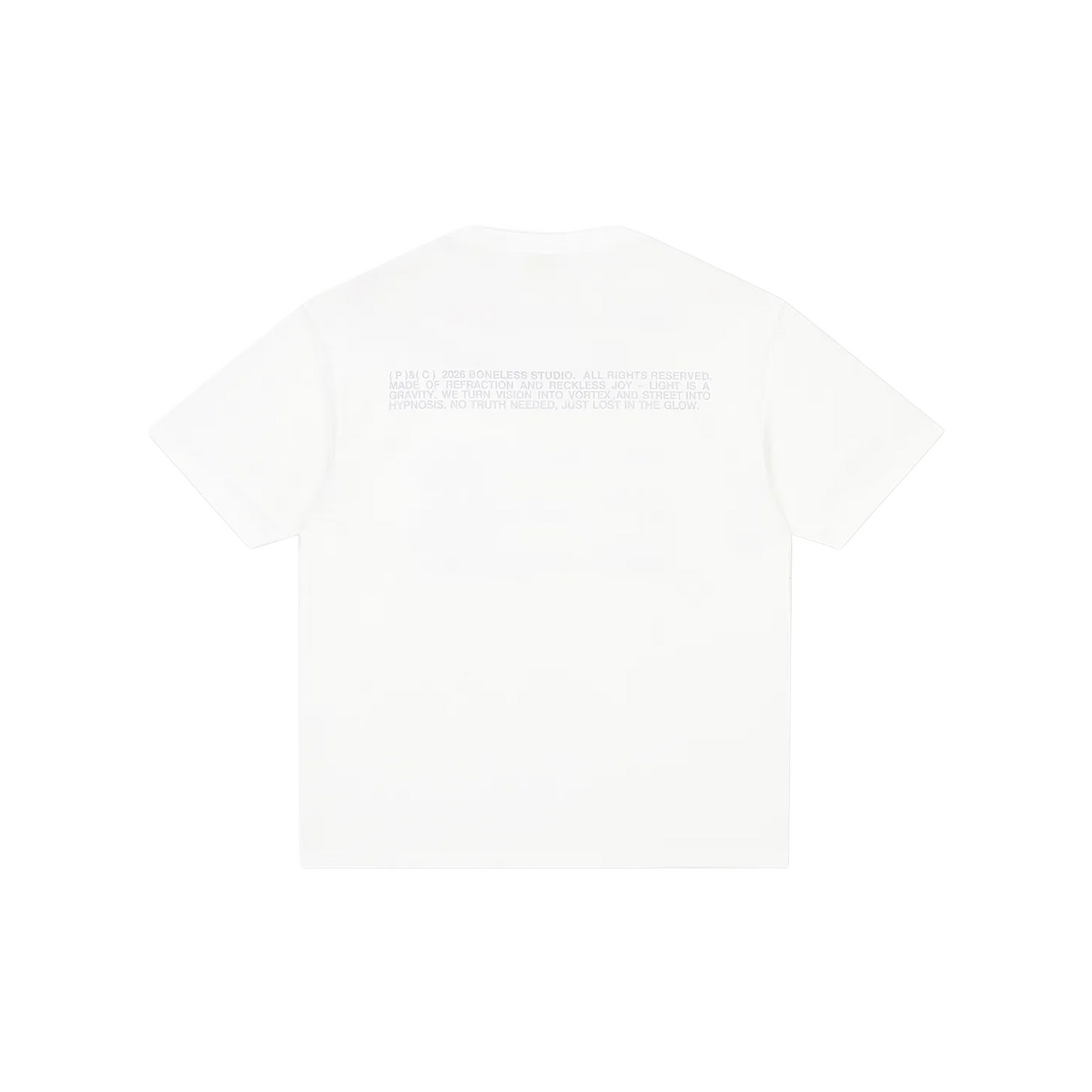 BONELESS American Basic Dot Print Tee White (SS26)