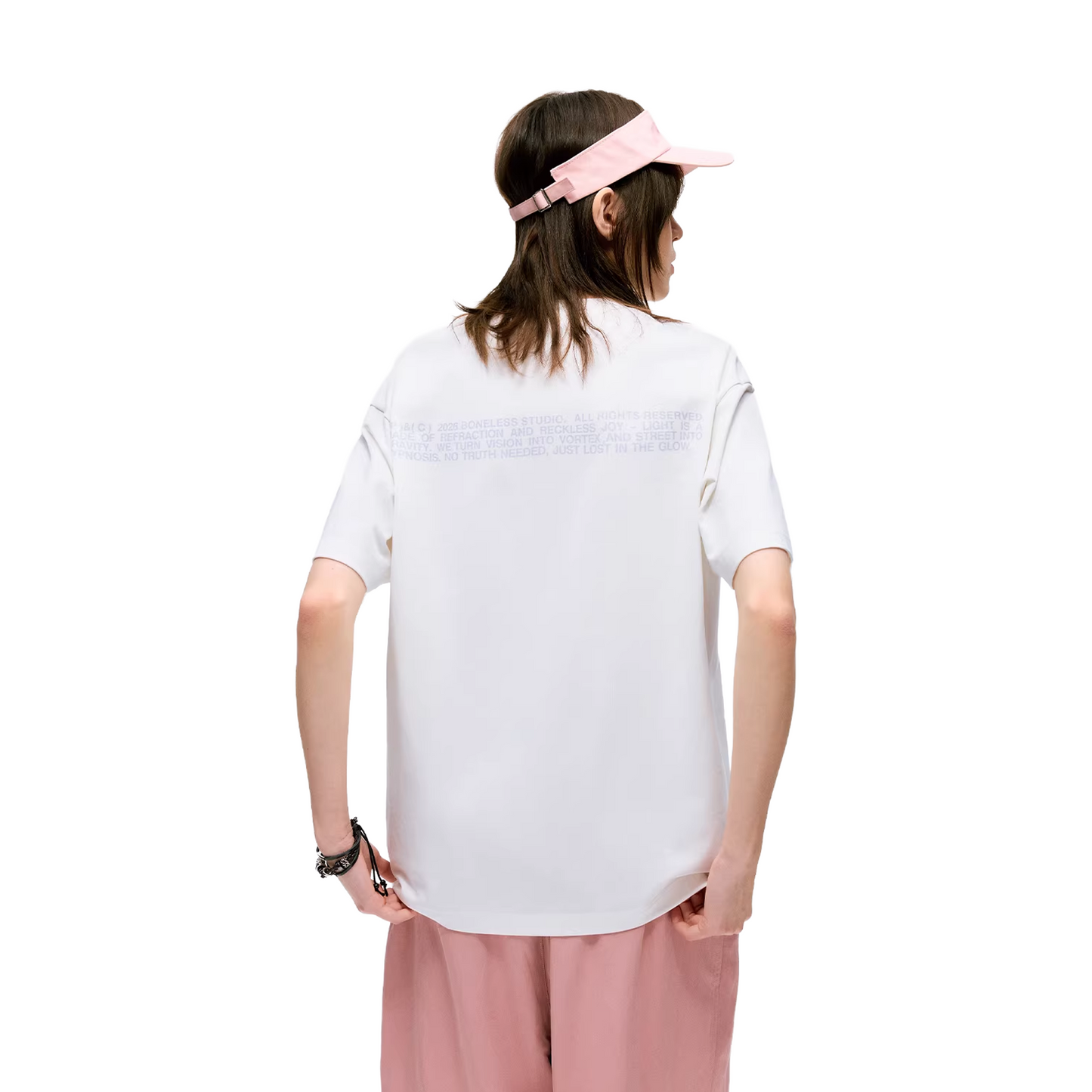 BONELESS American Basic Dot Print Tee White (SS26)