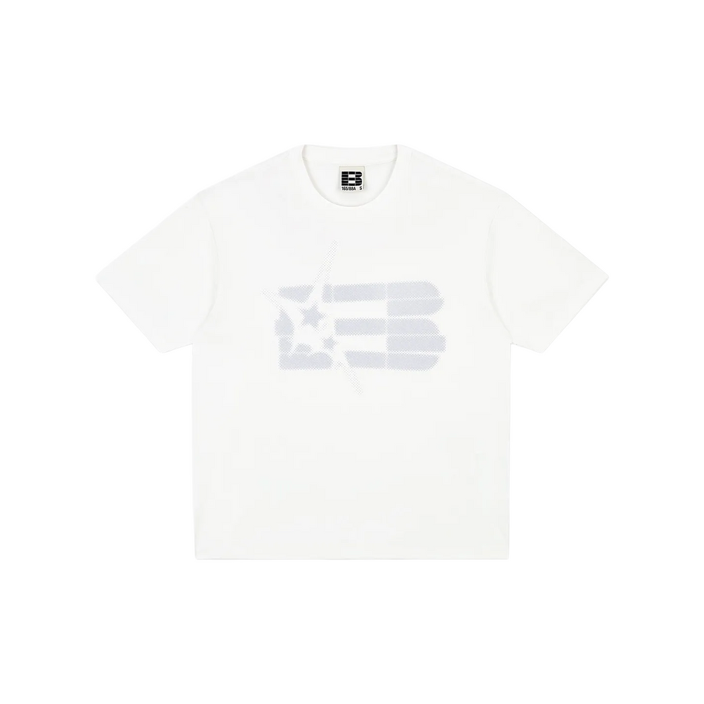 BONELESS American Basic Dot Print Tee White (SS26)