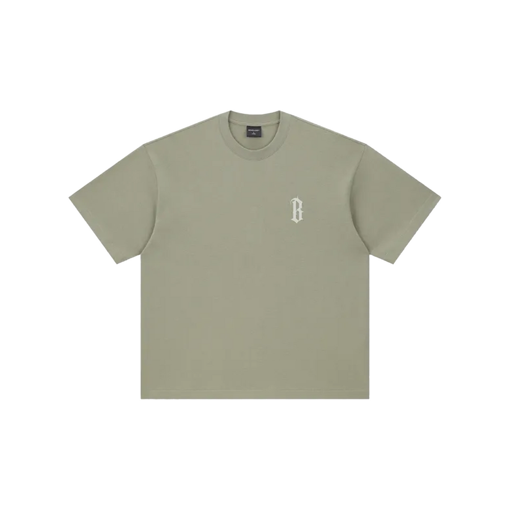 BONELESS Arc Print S/S Tee Light Green Brown (SS22)