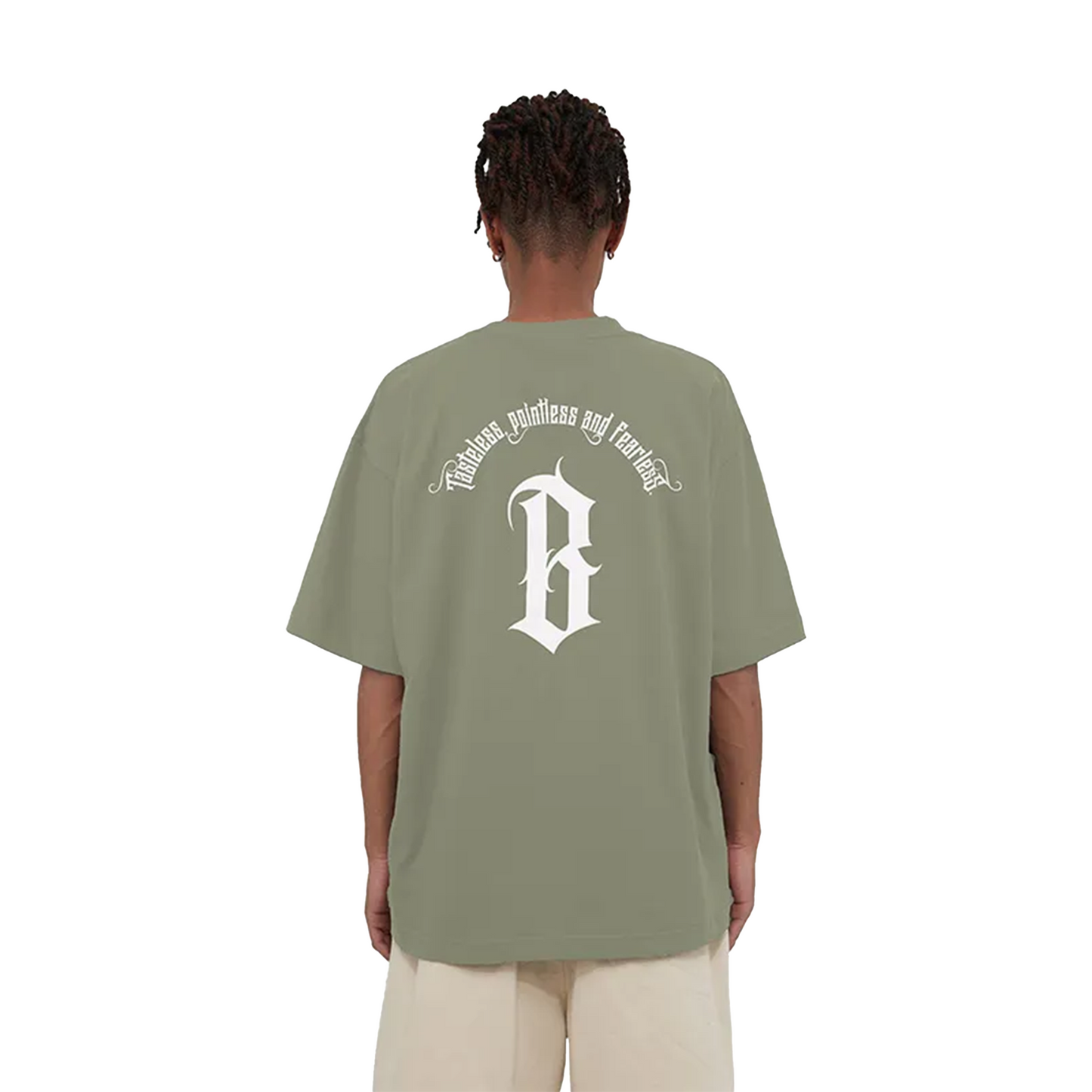 BONELESS Arc Print S/S Tee Light Green Brown (SS22)