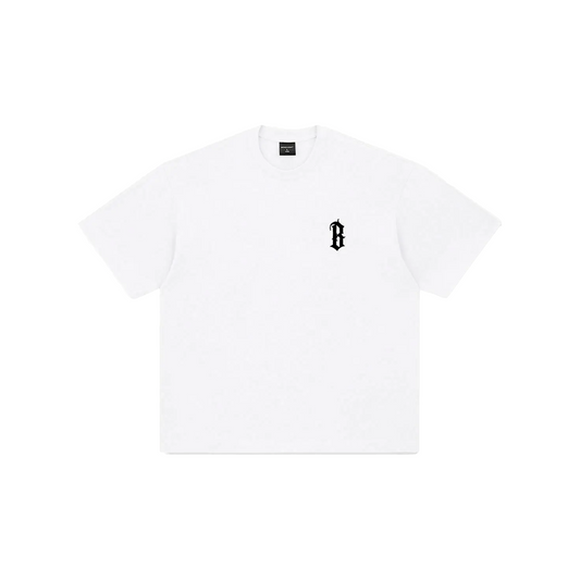 BONELESS Arc Print S/S Tee White (SS22)