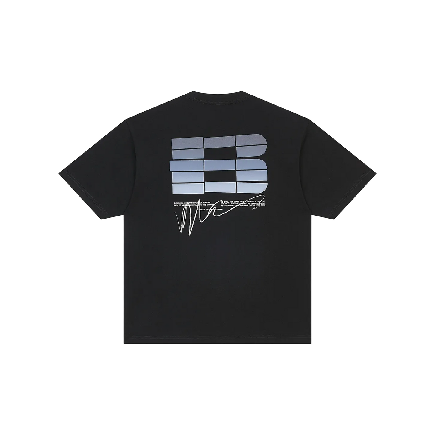 BONELESS B Back Signature Tee Black (SS26)