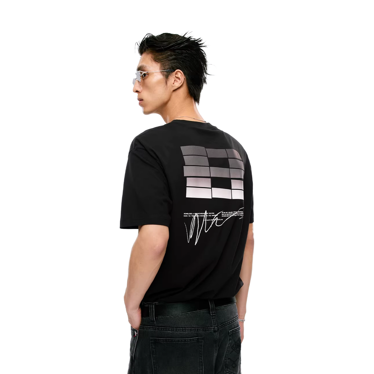 BONELESS B Back Signature Tee Black (SS26)
