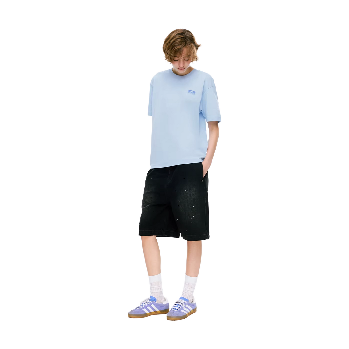 BONELESS B Back Signature Tee Light Blue (SS26)