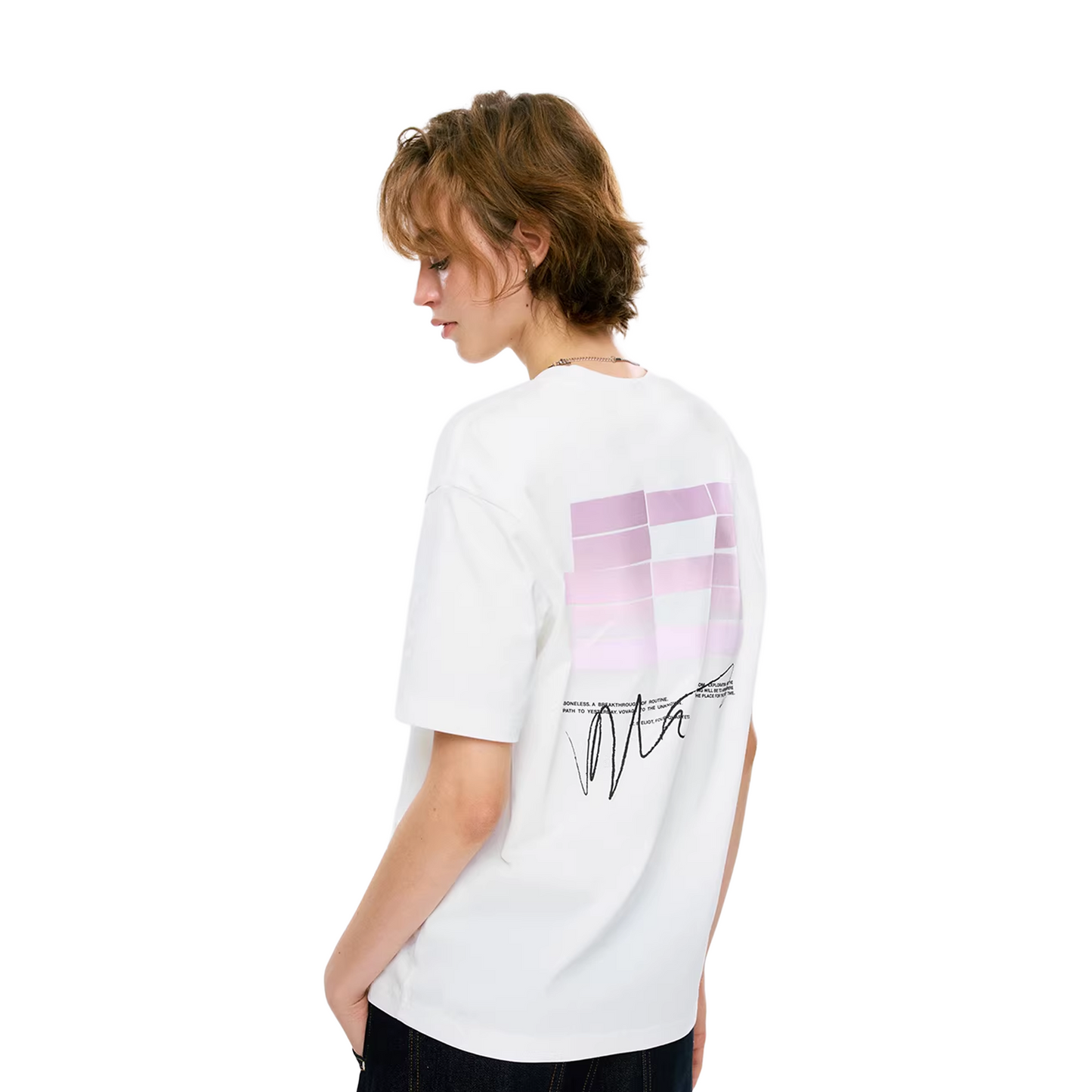 BONELESS B Back Signature Tee White (SS26)