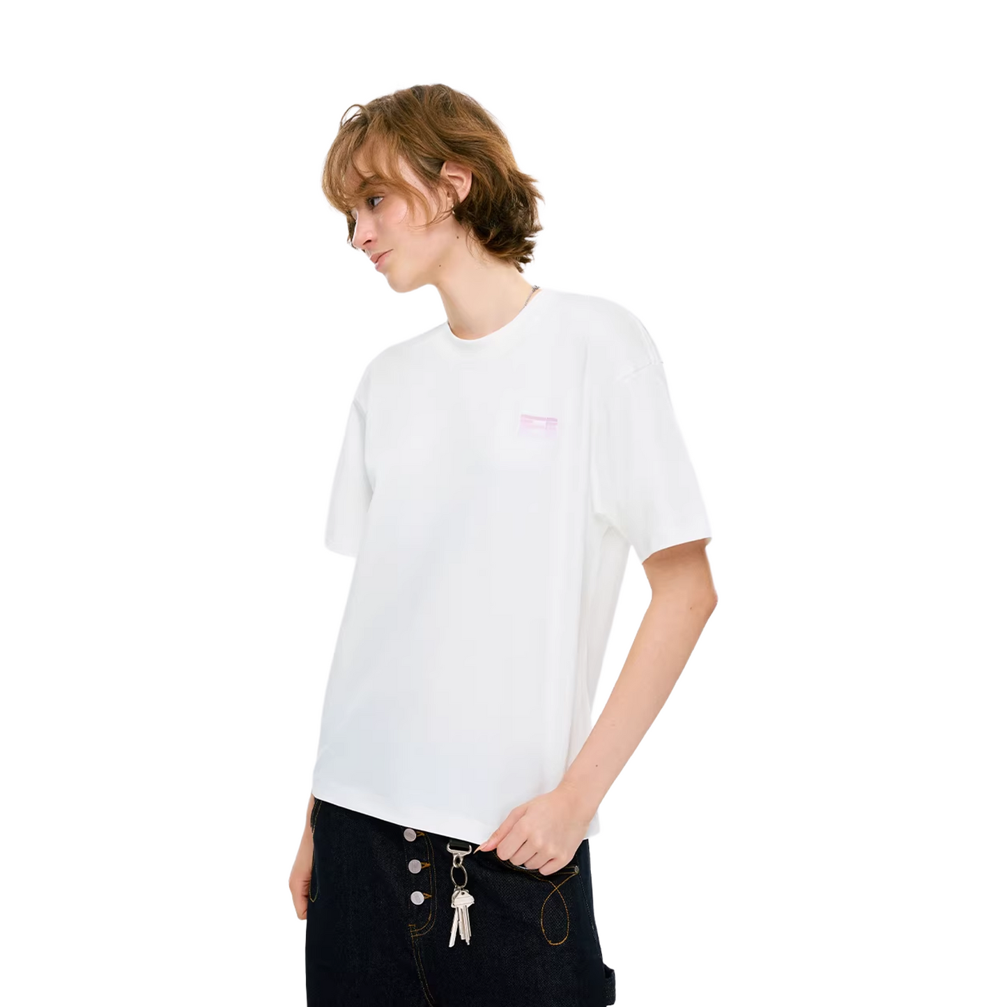 BONELESS B Back Signature Tee White (SS26)