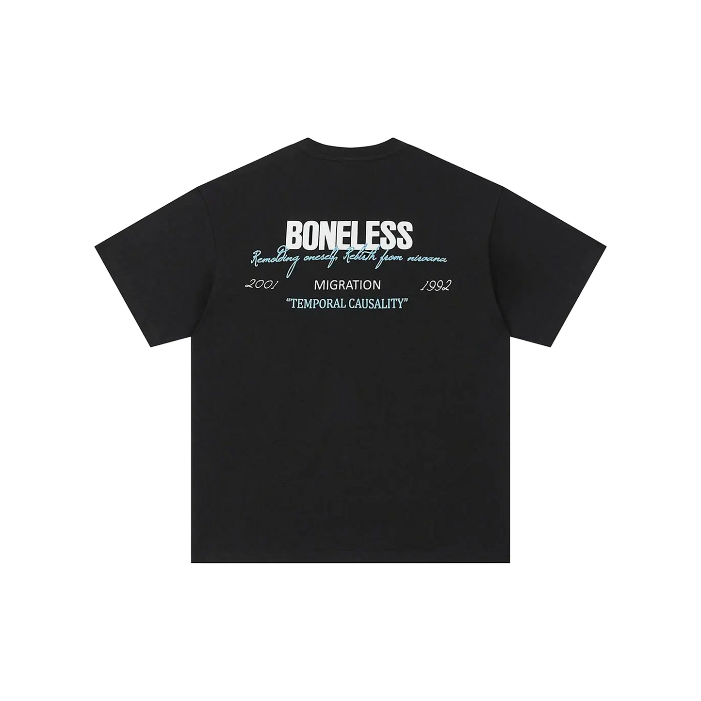 BONELESS B Series American Slogan Tee Black (SS23)