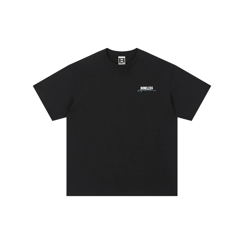 BONELESS B Series American Slogan Tee Black (SS23)