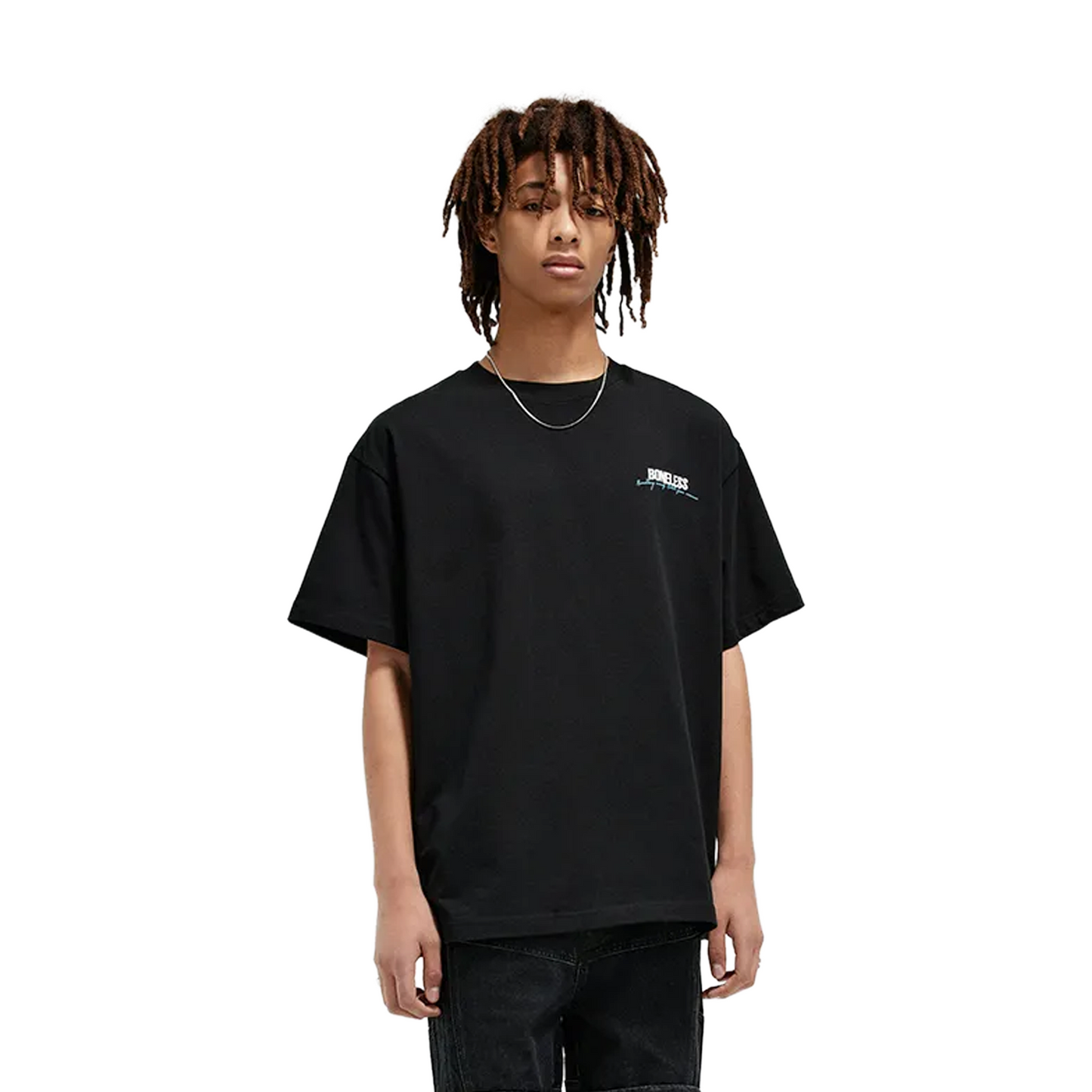BONELESS B Series American Slogan Tee Black (SS23)