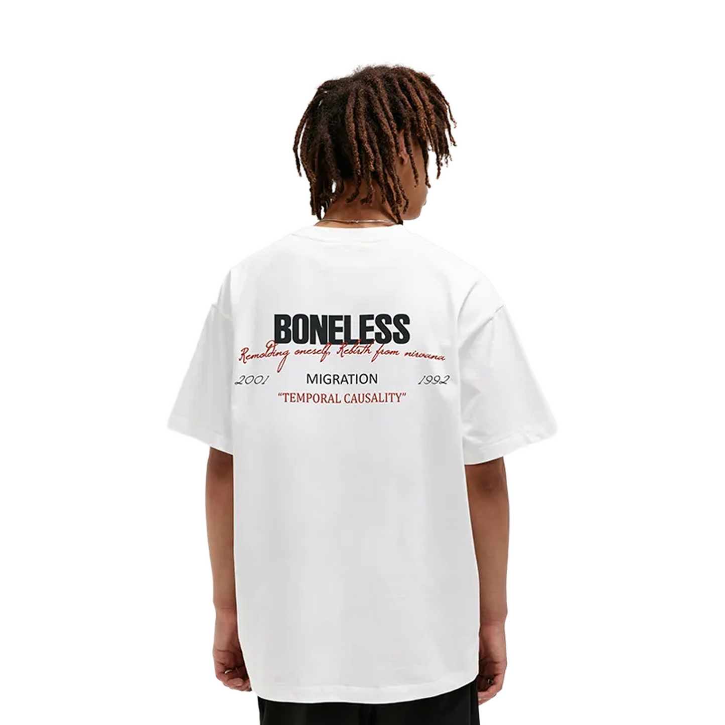 BONELESS B Series American Slogan Tee White (SS23)