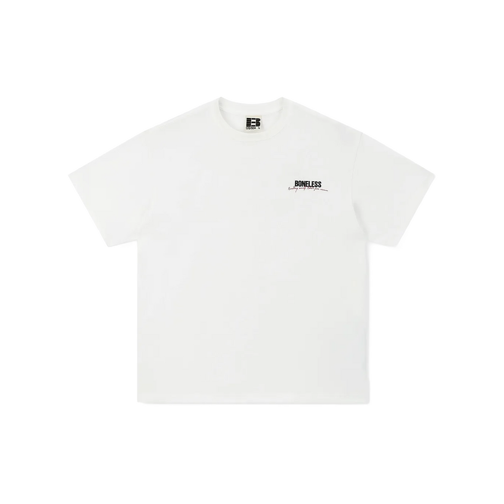 BONELESS B Series American Slogan Tee White (SS23)