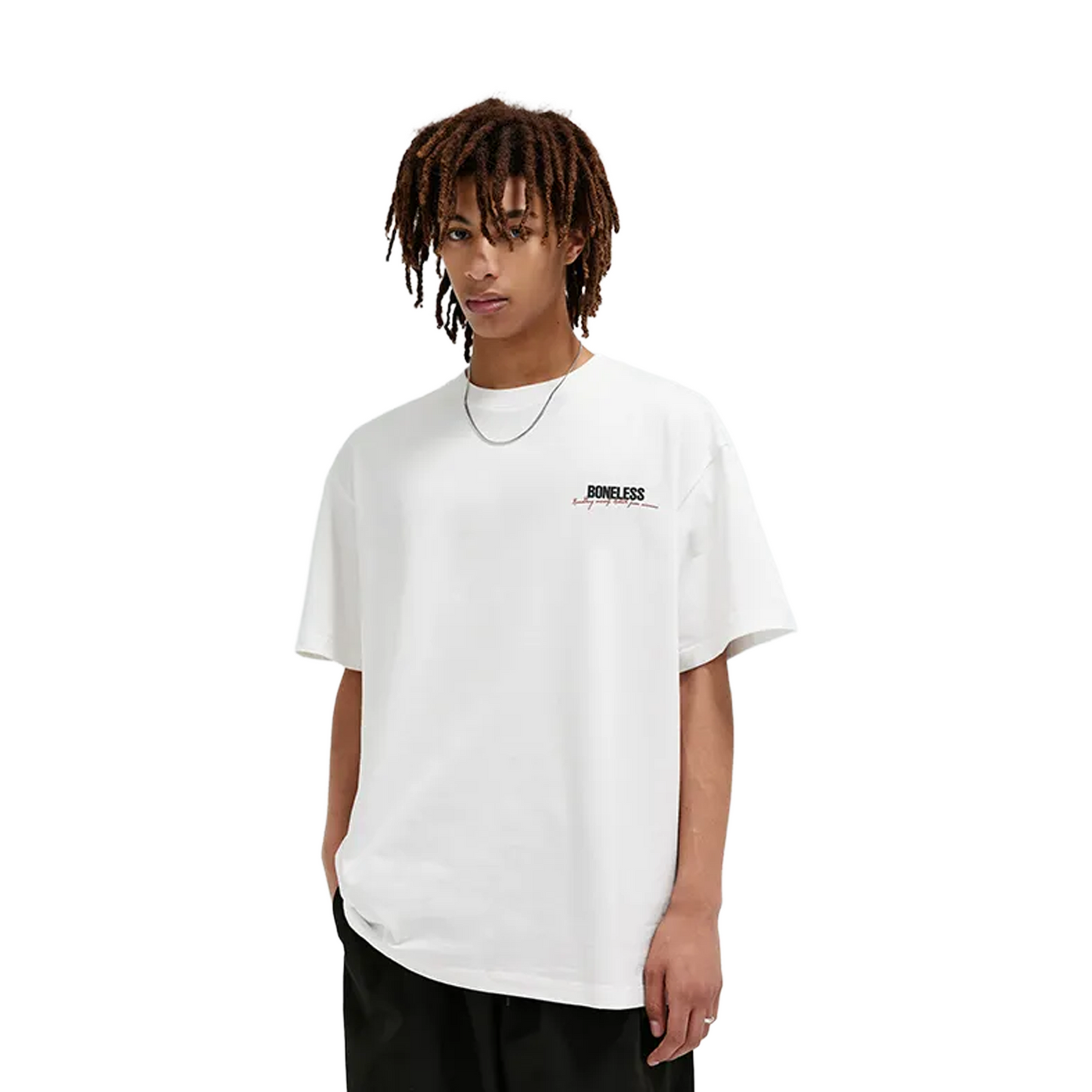 BONELESS B Series American Slogan Tee White (SS23)