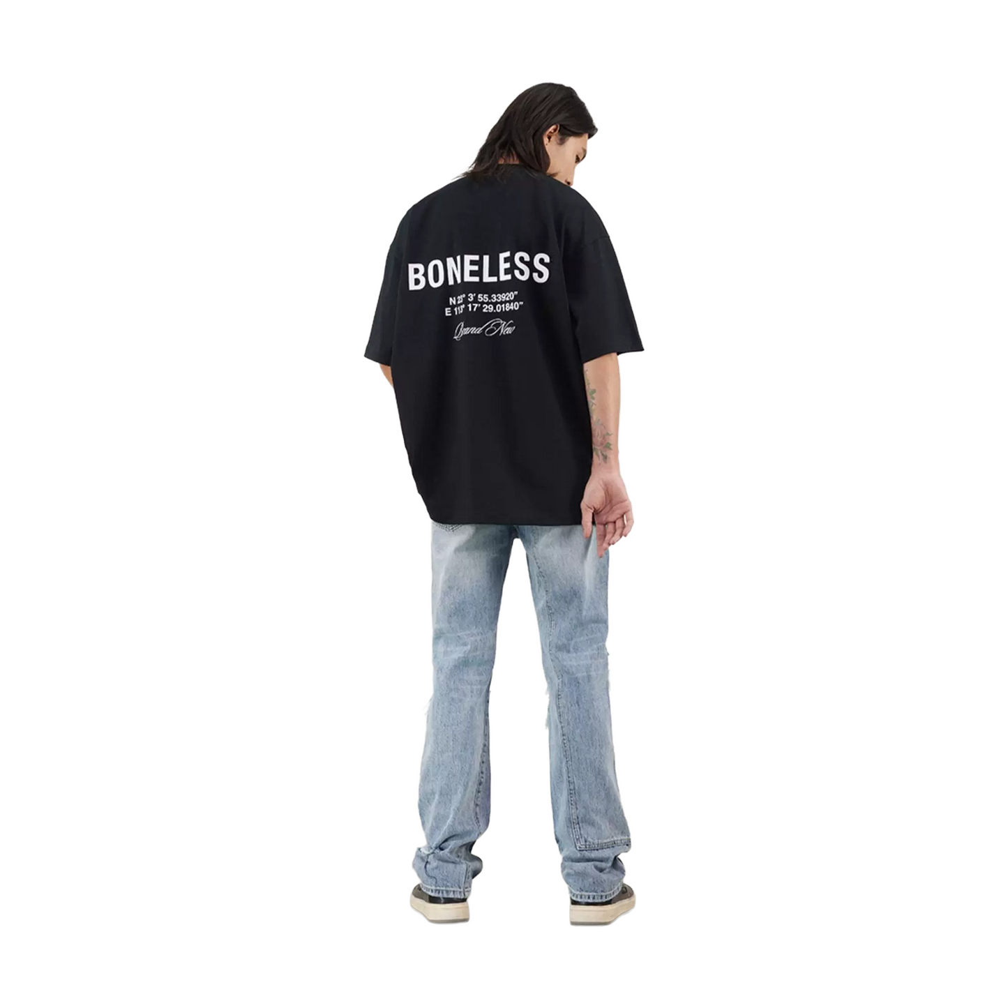 BONELESS Back Coordinate Tee Black (SS23)
