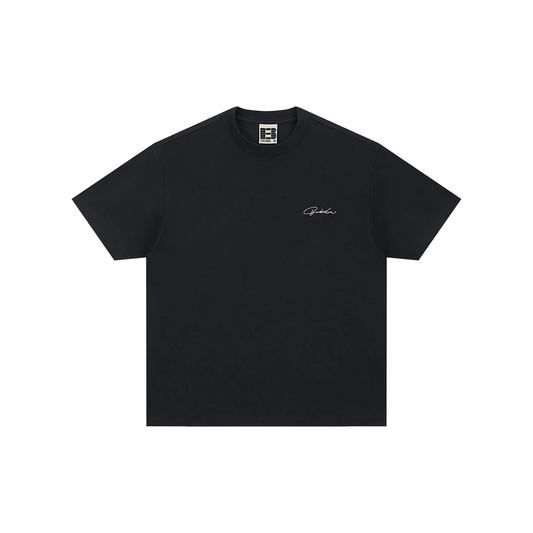BONELESS Back Floral Foam Print Tee Black (SS25)